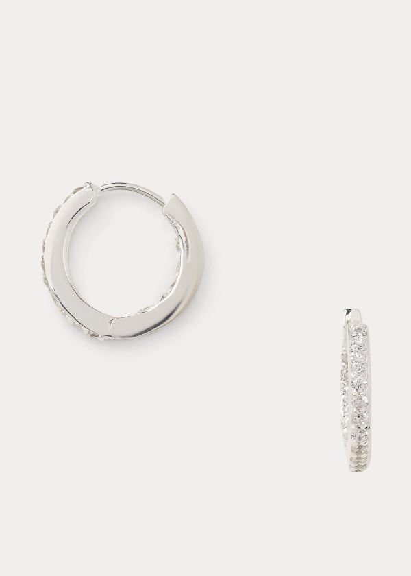 Women's Ralph Lauren Cubic Zirconia Hoop Earrings | 821960UMW